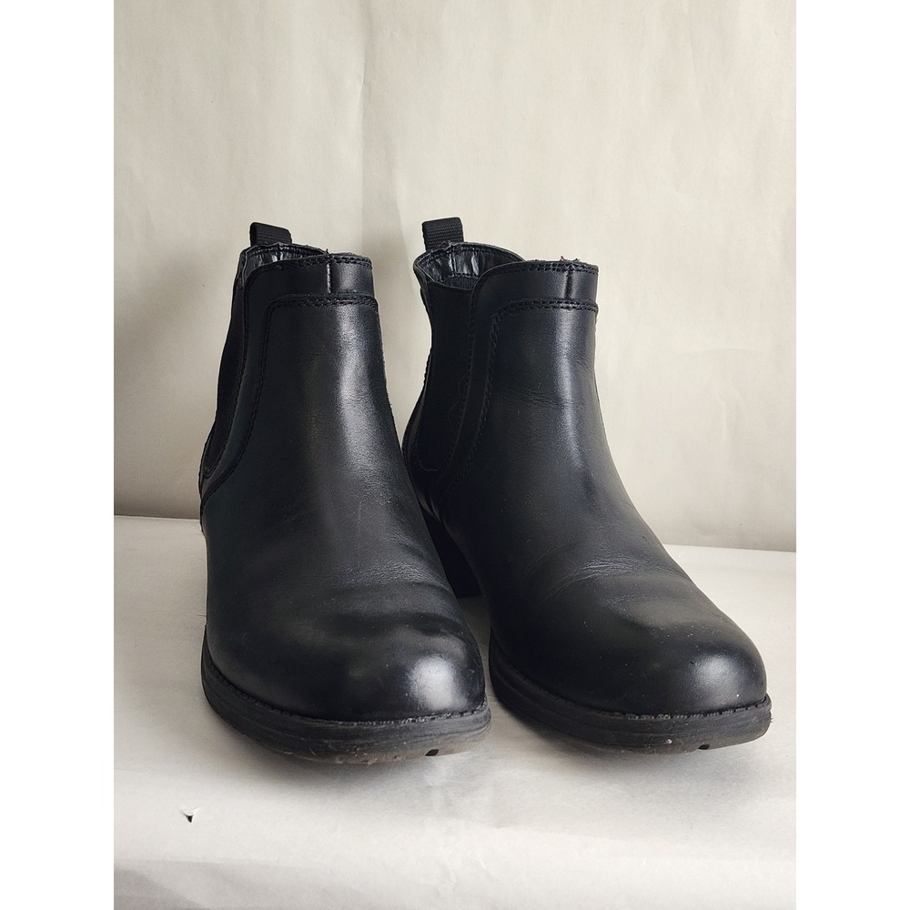 Eastland Double Up Womens Black Leather Chelsea Ankle Boots 3523-01 Size 9M